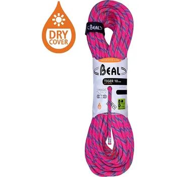 Lano BEAL Tiger Unicore 10 mm Dry Cover Délka: 70 m 10mm, fuchsia