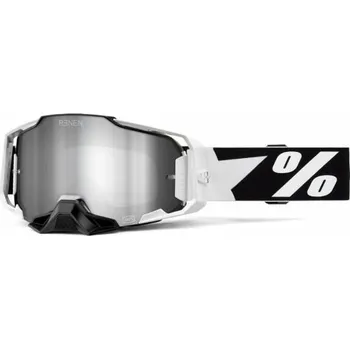 Motocyklové brýle ARMEGA LE 100% - USA , brýle RENEN - stříbrné plexi