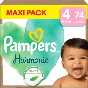 Plena Pampers Harmonie Maxi Pack vel. 4 9–14 kg dětské pleny 74 ks