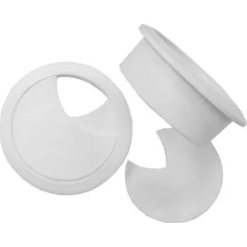 TS Průchodka na kabel plast 60 mm, bílá