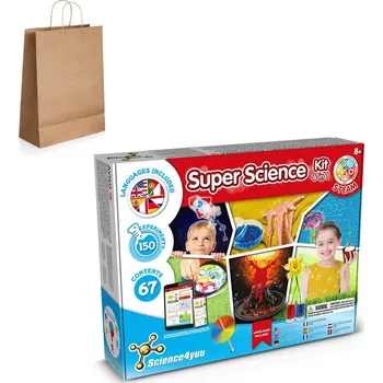 Kresba 6 in 1 Super Science Kit III. Vzdělávací hra dodáváno s dárkovou taškou z kraftového papíru (115 g/m²) 3 bez potisku bez potisku