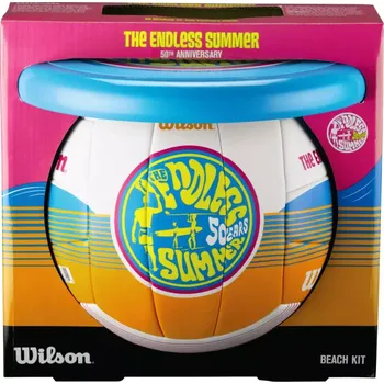 Fotbalový míč Wilson ENDLEES SUMMER KIT (Set Wilson frisbee + beachvolejbalový míč)