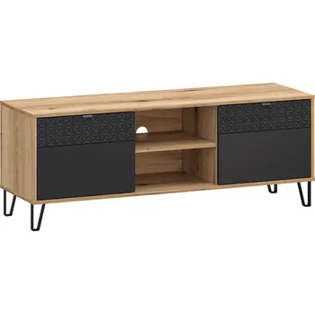 Televizní stolek TV stolek 2d (P) dub evok / černý Bellano
