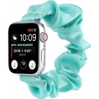 Řemínek na hodinky Tenký elastický řemínek ve stylu gumičky pro Apple Watch 42mm / 41mm / 40mm / 38mm - azurový
