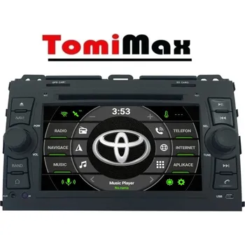 Auto Hi-Fi TomiMax Toyota Land Cruiser Android 14 autorádio s WIFI, GPS, USB, BT HW výbava: 8 Core 4GB+64GB PX HIGH - Model auta: Toyota Land Cruiser 2002-2009, Velikost obrazovky: Dotyková obrazovka: 7"