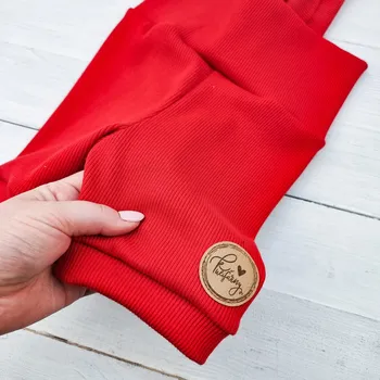 Dívčí legíny Kulišárny Dětské kraťásky RIB RED se šraky VELIKOST: 104 (3-4 roky)