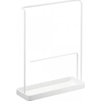 Úložný box Bílý kovový stojan na šperky Yamazaki Tower 25,5 cm