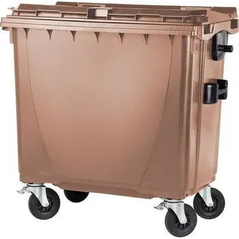 Popelnice Plastový kontejner 770 l. - hnědý