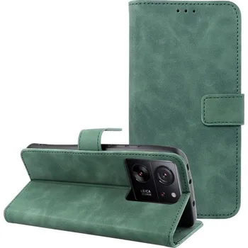 Pouzdro Forcell Flipové TENDER Book Case pro XIAOMI 13T green