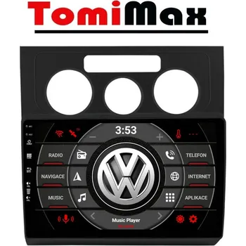 Autorádio TomiMax VW Touran Android 14 autorádio s WIFI, GPS, USB, BT HW výbava: 8 Core 4GB+32GB PX HIGH - Model auta: VW Touran 2003 - 2010, Velikost obrazovky: Dotyková obrazovka: 10,1"