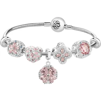 Náramek Náramek Beads - sada - květy, srdce - AP93-0433