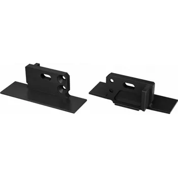 LED lišta LEDLabs ALU LUMINES MONO víčko černě lakované pravé s otvorem