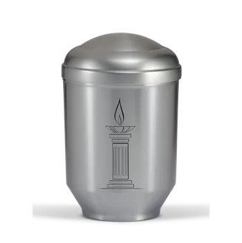 Smuteční dekorace Kovová urna Steel - Plamen