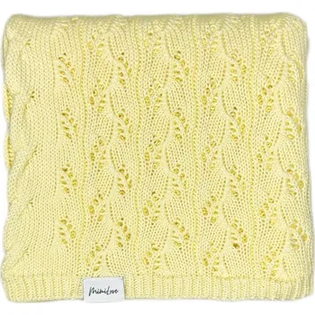 Dětská deka Mimilove Ažurková dečka Romance Lemon