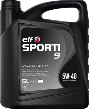 Motorový olej Elf Sporti 9 5W-40 5 l 