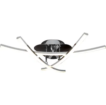 Toolight - Moderní LED stropní svítidlo 59x59cm APP397-C, chromová, OSW-06913