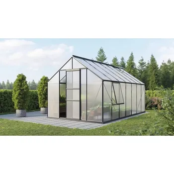 Pěstitelství Skleník Vitavia Meridian 1 11500 polykarbonát 6 mm 257 x 445 cm černý