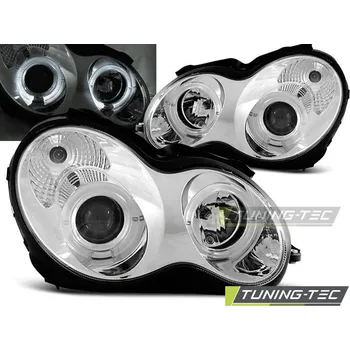 Přední světlomet SVĚTLOMETY ANGEL EYES CHROMOVANÉ pro MERCEDES W203 C-KLASA 07.00-03.04