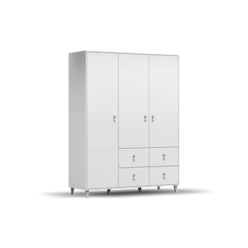 Šatní skříň IDZ Šatní skříň FIGO 4S3D 19, 150 cm Bílá