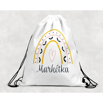 Dětský batoh Domovi Taška na přezůvky se jménem Duha 30 x 39,5 cm