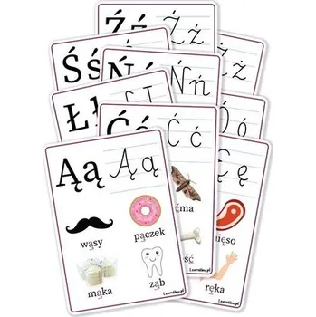 Matematika Plansze edu A4 - Alfabet rozszerzenie 9 kart