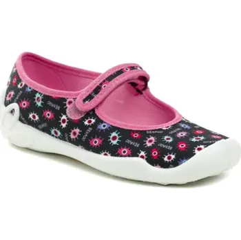 Chlapecké bačkory Befado 114y518 černo růžové dětské baleríny EU 32 + DÁREK