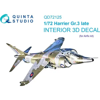 Plastikový model 1/72 Harrier Gr.3 late 3D-Pr.&col.Interior (AIRF)