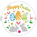 Decora stencil kruh Happy Easter