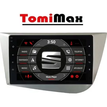 Autorádio TomiMax Seat Leon, Toledo Android 14 autorádio s WIFI, GPS, USB, BT HW výbava: QLED 4 Core 2GB+32GB LOW - pouze displej A,C - Model auta: Seat Leon, Toledo 2005-2012, Velikost obrazovky: Dotyková obrazovka: 9"