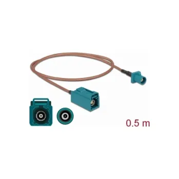 Masážní přístroj Delock Anténní kabel FAKRA Z samec > FAKRA Z samice RG-316 0,5 m