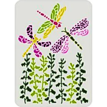 Šablona, vzor VÁŽKY 8, cca 21x29cm, 1ks