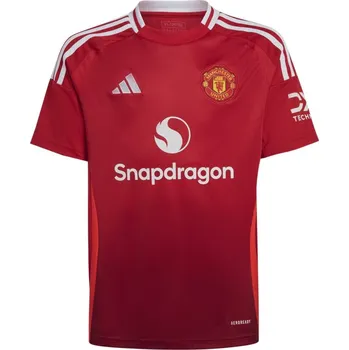 adidas Manchester United Home Shirt 2024 2025 Juniors Red 11-12 Years