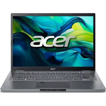 Notebook Ntb Acer Aspire 14 (A14-51M-71YS) INTEL Core 7-150U, 14", RAM 16GB, SSD 1024 GB Intel Intel Graphics, FPR, Microsoft Windows 11 Home - šedý