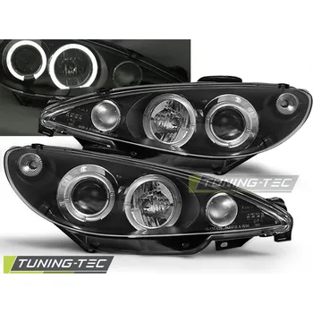 Osvětlení automobilu PEUGEOT 206 10.98-02 ANGEL EYES černý