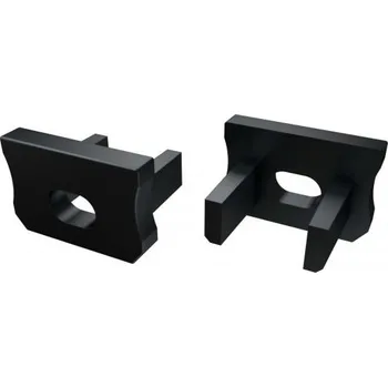 LED lišta LEDLabs ALU záslepka pro LED LUMINES X profil černá s otvorem