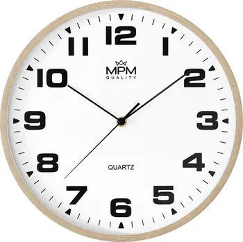 Hodiny Nástěnné hodiny s tichým chodem MPM Madera - A - E01.4462.5000