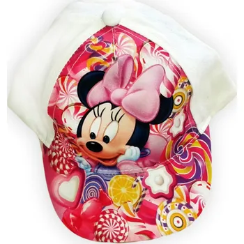 Kšiltovka SUN CITY Kšiltovka Minnie Mouse kojenecká Barva: Bílá, Dětská velikost: 48