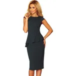 NUMOCO šaty dámské 192-1 MIDI S tmavě zelená