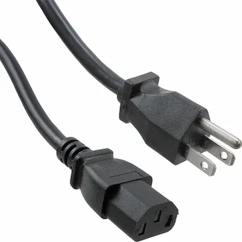 Elektrická zásuvka SCHURTER Kabel 3x18AWG IEC C13 zásuvka,NEMA 5-15 (B) vidlice PVC 2,5m