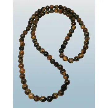 Náhrdelník Tygří oko náhrdelník dlouhý 8 mm