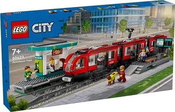 Stavebnice LEGO LEGO City 60423 Tramvaj a zastávka v centru města