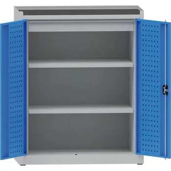 Kovona Dílenská kovová skříň na nářadí KOVONA, 2 police, 1 zásuvka, svařovaná, nosnost 50 kg, 950 x 500 x 1170 mm