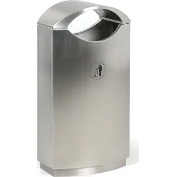 Venkovní odpadkový koš Odpadkový koš 75 l, nerez