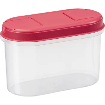 Dóza na potraviny PLAST TEAM dóza na syp.potr. 1,2l ovál PH, otevír.víčko