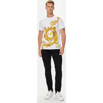 Pánské tričko Versace Jeans Couture T-Shirt 76GAH6SW Bílá Regular Fit S