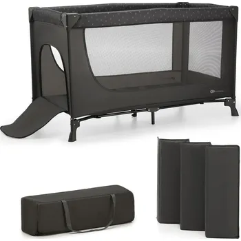 Dětská postýlka KINDERKRAFT Postýlka cestovní Joy Light grey