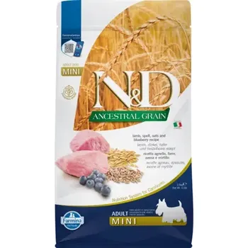 Krmivo pro psa N&D Ancestral Grain Dog Adult Lamb & Blueberry Mini 2,5kg