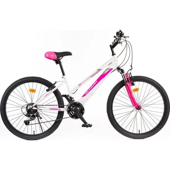 Dětské kolo Olpran Falcon SUS Lady 24" 2024 bílé/růžové