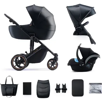 Kočárek Kinderkraft Prime 2 3v1 Premium Venezian Black 2024
