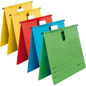 Desky závěsné s rychlovazačem Herlitz A4 mix barev